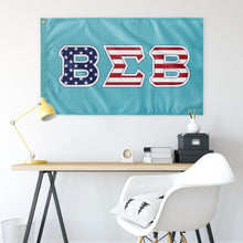 Load image into Gallery viewer, Beta Sigma Beta American Flag - Turquoise