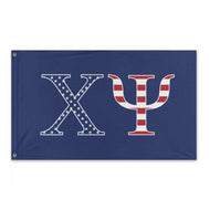 Chi Psi USA Flag - Blue