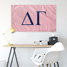 Load image into Gallery viewer, Delta Gamma Sorority Flag - Delta Gamma Pink, Delta Gamma Navy &amp; White - 2