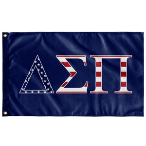 Delta Sigma Pi USA Flag -  Blue
