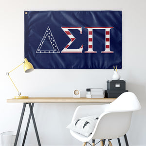 Delta Sigma Pi USA Flag -  Blue