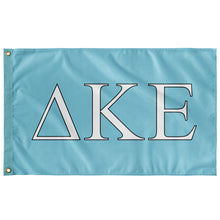 Load image into Gallery viewer, Delta Kappa Epsilon Fraternity Flag - Aqua, White &amp; Black