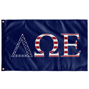 Delta Omega Epsilon USA Flag - Blue