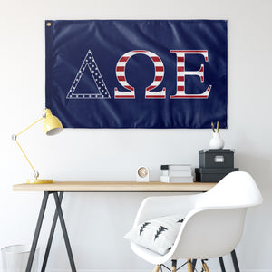 Delta Omega Epsilon USA Flag - Blue