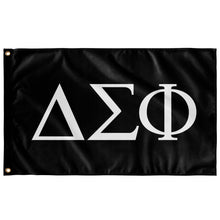 Load image into Gallery viewer, Delta Sigma Phi Fraternity Flag - Black &amp; White