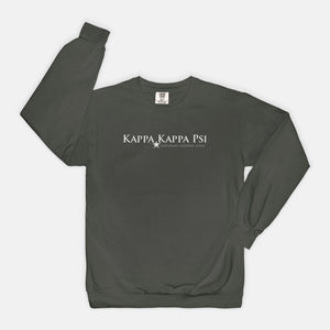 Kappa Kappa Psi Comfort Color Crewneck - White