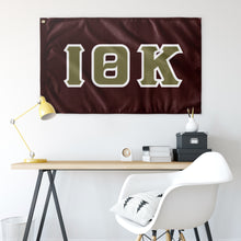 Load image into Gallery viewer, Iota Theta Kappa Greek Block Flag - Maroon, Vegas Gold &amp; White