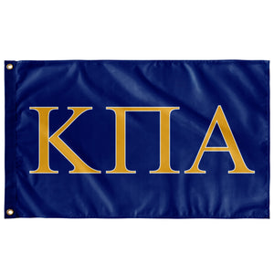 Kappa Pi Alpha Fraternity Flag - Royal, Light Gold & White