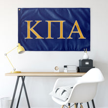 Load image into Gallery viewer, Kappa Pi Alpha Fraternity Flag - Royal, Light Gold &amp; White