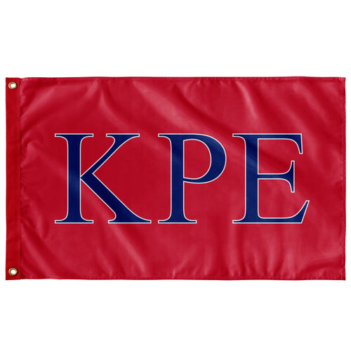 Kappa Rho Epsilon Fraternity Flag - Neon Pink, Royal & White