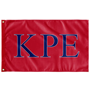 Kappa Rho Epsilon Fraternity Flag - Neon Pink, Royal & White