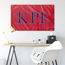 Load image into Gallery viewer, Kappa Rho Epsilon Fraternity Flag - Neon Pink, Royal &amp; White