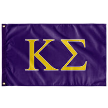 Load image into Gallery viewer, Kappa Sigma Fraternity  Flag - Purple, Maize &amp; White