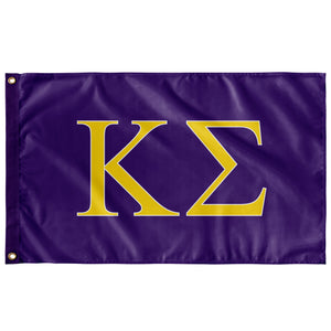 Kappa Sigma Fraternity  Flag - Purple, Maize & White