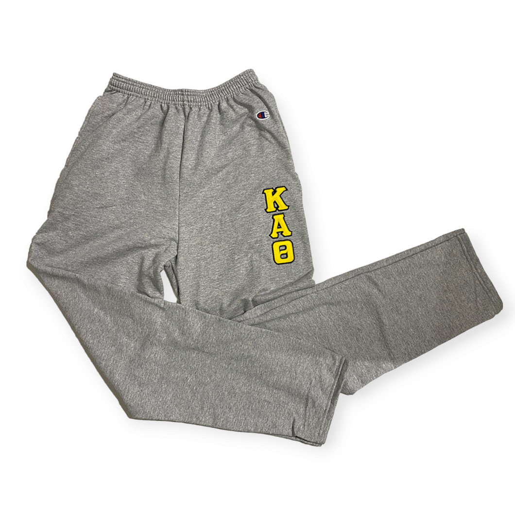 Kappa Alpha Theta Sorority Sweatpants With Stitch Letters