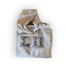 Load image into Gallery viewer, Sigma Pi Floral Noir Letter Hoodie