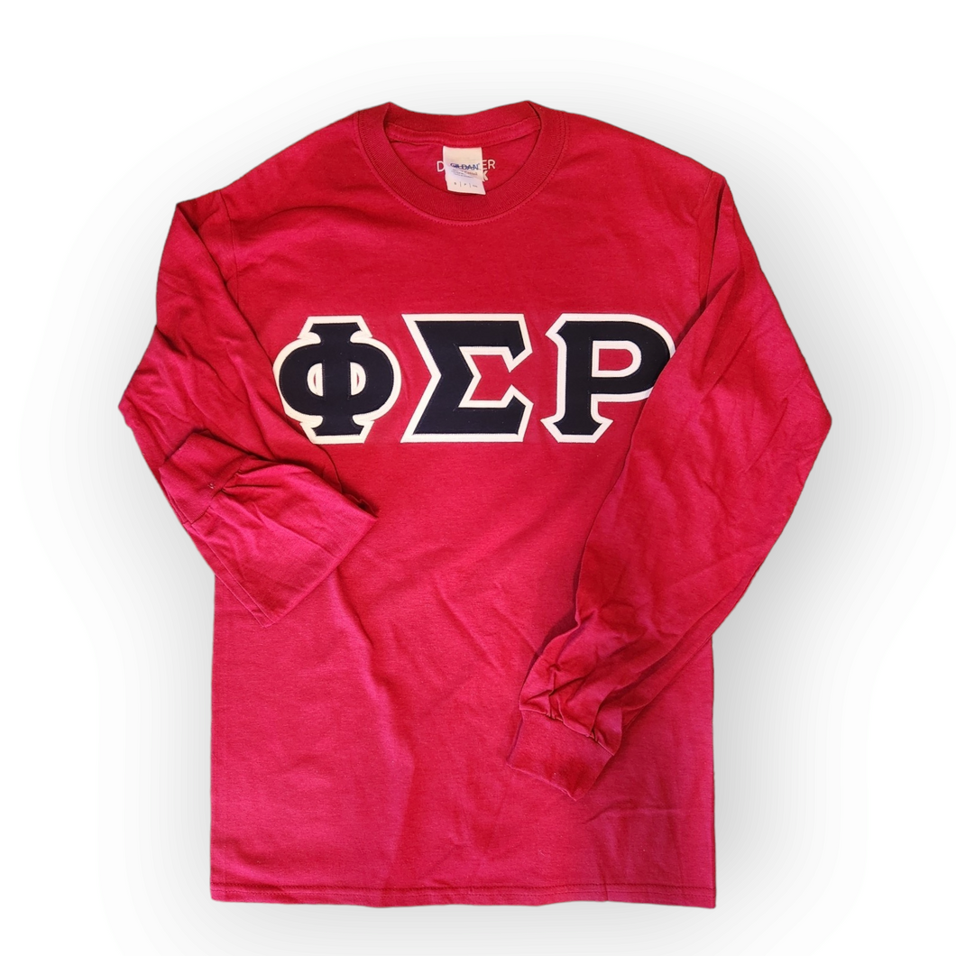 Phi Sigma Rho Long Sleeve Letter Shirt