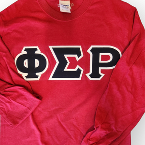 Phi Sigma Rho Long Sleeve Letter Shirt