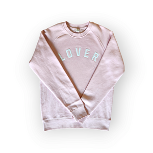 LOVER Custom Felt Letter Crewneck