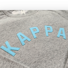 Load image into Gallery viewer, KAPPA Vintage Raglan Sweatshirt - Athletic Heather &amp; Baby Blue