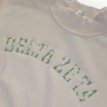 Load image into Gallery viewer, DELTA ZETA Mockneck - Pink, Gingham Green &amp; White