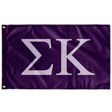 Load image into Gallery viewer, Sigma Kappa Sorority Flag - Purple, Lavender &amp; White - 2