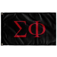 Load image into Gallery viewer, Sigma Phi Fraternity Flag - Black, Red &amp; Navy
