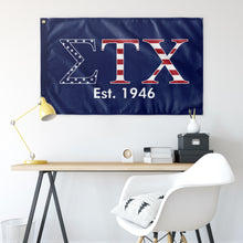 Load image into Gallery viewer, Sigma Tau Chi Est. 1946 USA Flag - Blue