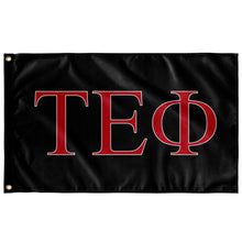 Load image into Gallery viewer, Tau Epsilon Phi Fraternity Flag - Black, Red &amp; White