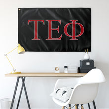 Load image into Gallery viewer, Tau Epsilon Phi Fraternity Flag - Black, Red &amp; White