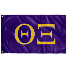 Load image into Gallery viewer, Theta Xi Fraternity Flag - LSU Purple, LSU Gold &amp; White