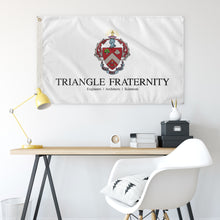Load image into Gallery viewer, Triangle Coat Of Arms With Wordmark Fraternity Flag