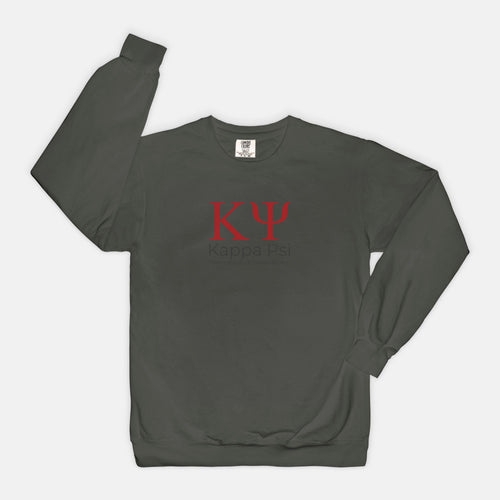 Kappa Psi Comfort Colors Crewneck Sweatshirt