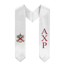 Load image into Gallery viewer, Alpha Chi Rho Graduation Stole With Crest - White