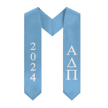Load image into Gallery viewer, Alpha Delta Pi 2024 Graduation Stole - Adelphean Blue