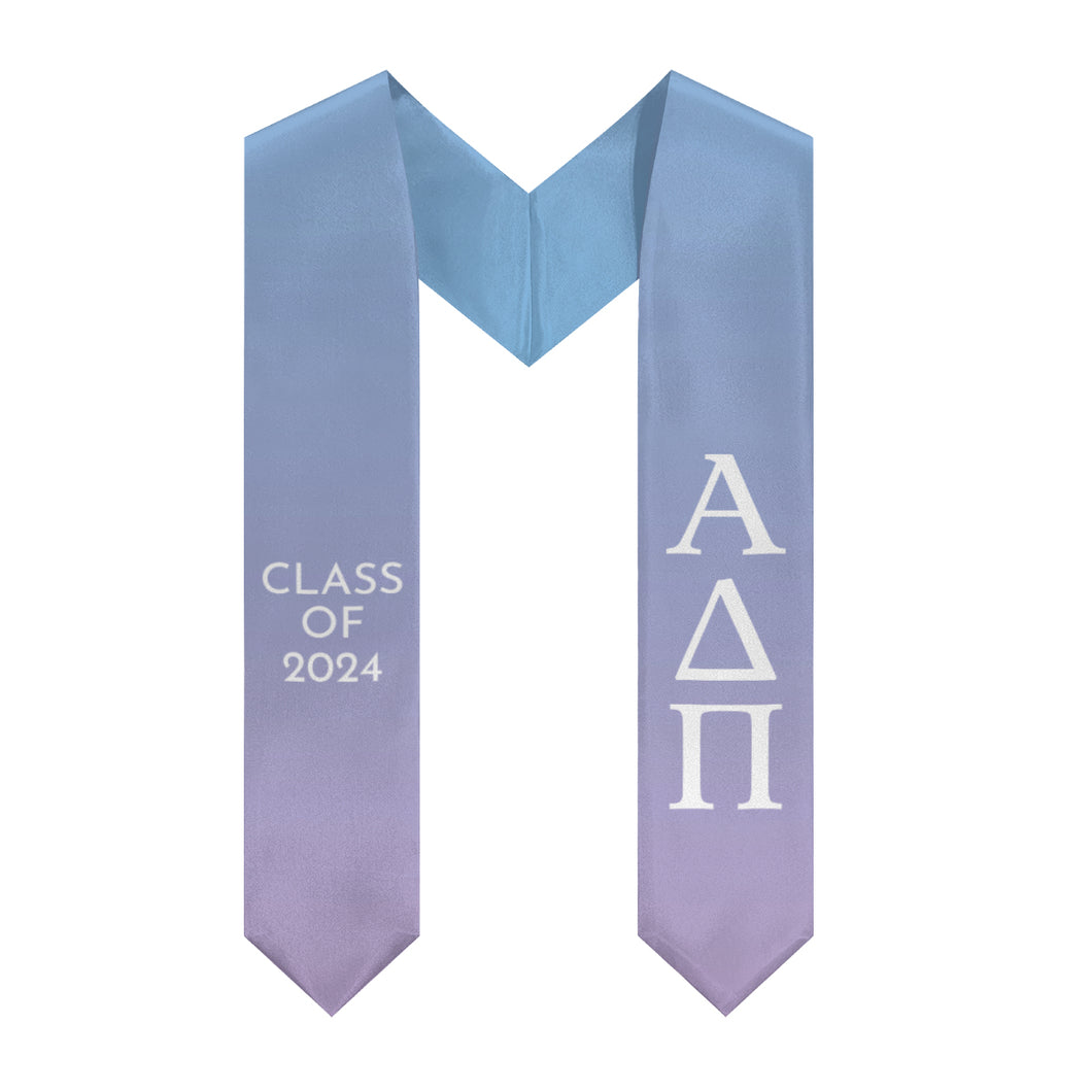 Alpha Delta Pi Gradient Sorority Stole