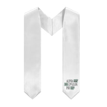 Load image into Gallery viewer, Alpha Epsilon Phi Logo Stole - White