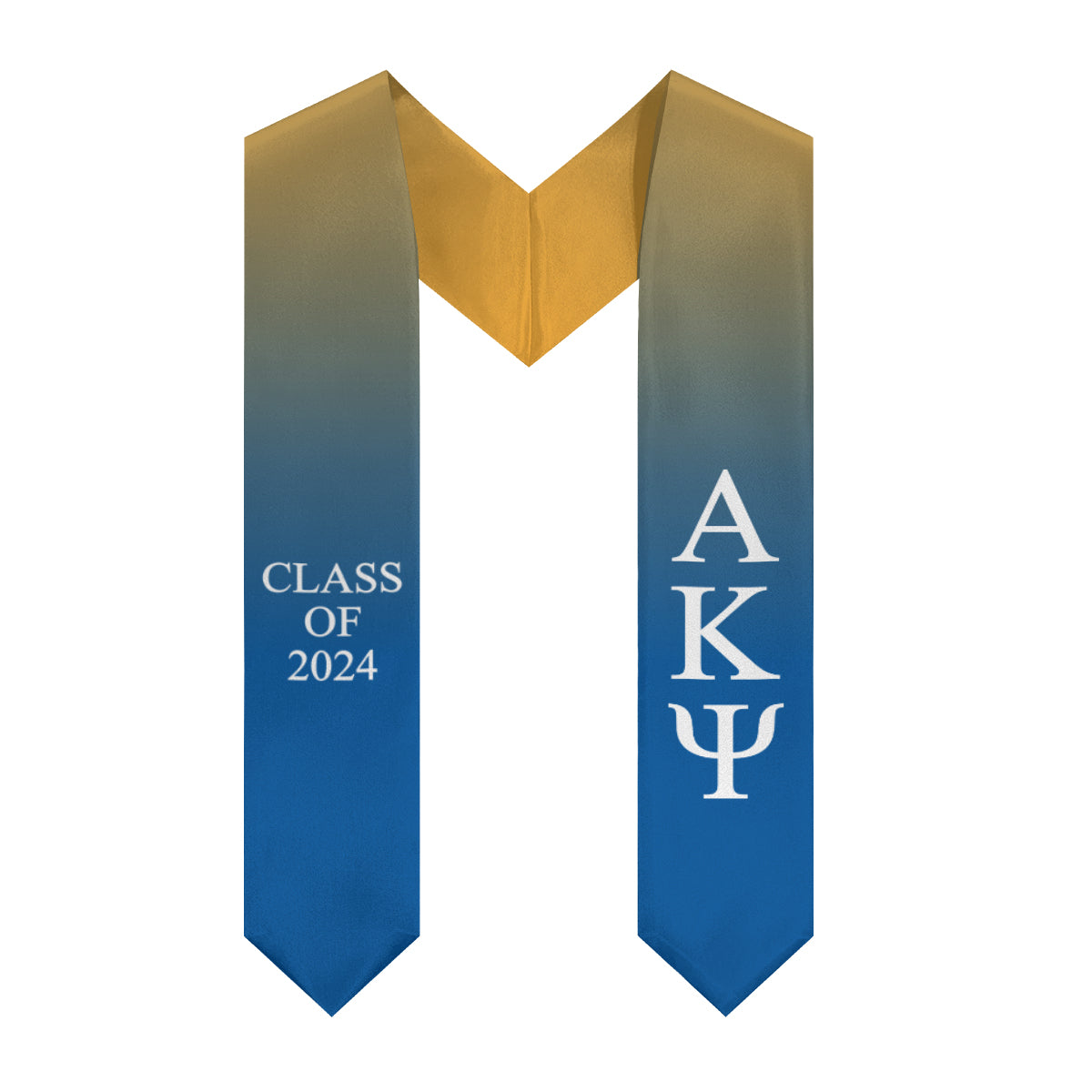 Alpha Kappa Psi Gradient Fraternity Stole Fraternity Stoles DesignerGreek DesignerGreek2