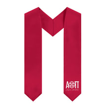 Load image into Gallery viewer, Alpha Omicron Pi Logo Stole - Cardinal