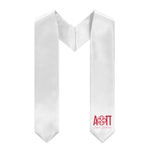 Load image into Gallery viewer, Alpha Omicron Pi Logo Stole - White