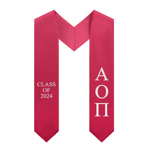 Alpha Omicron Pi Gradient Sorority Stole