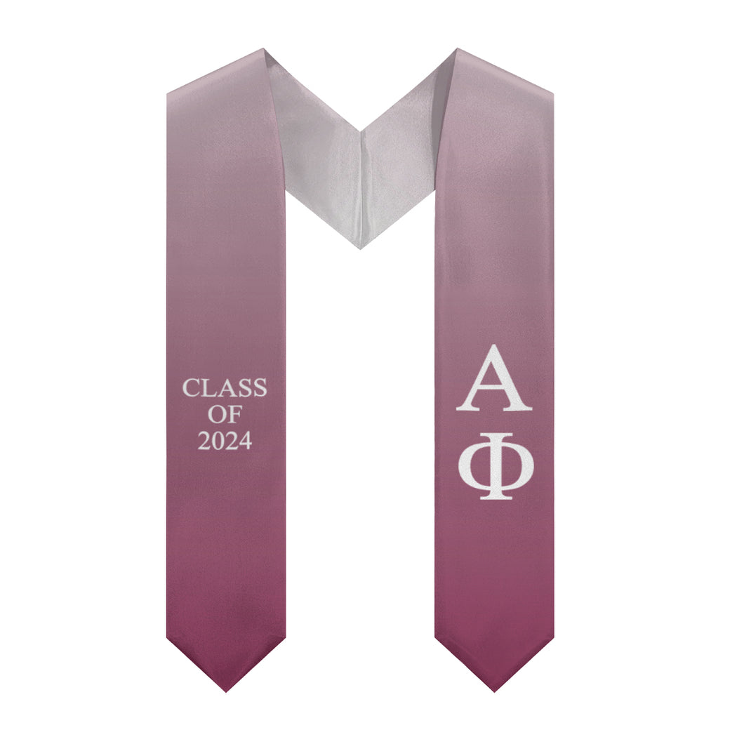 Alpha Phi Gradient Stole