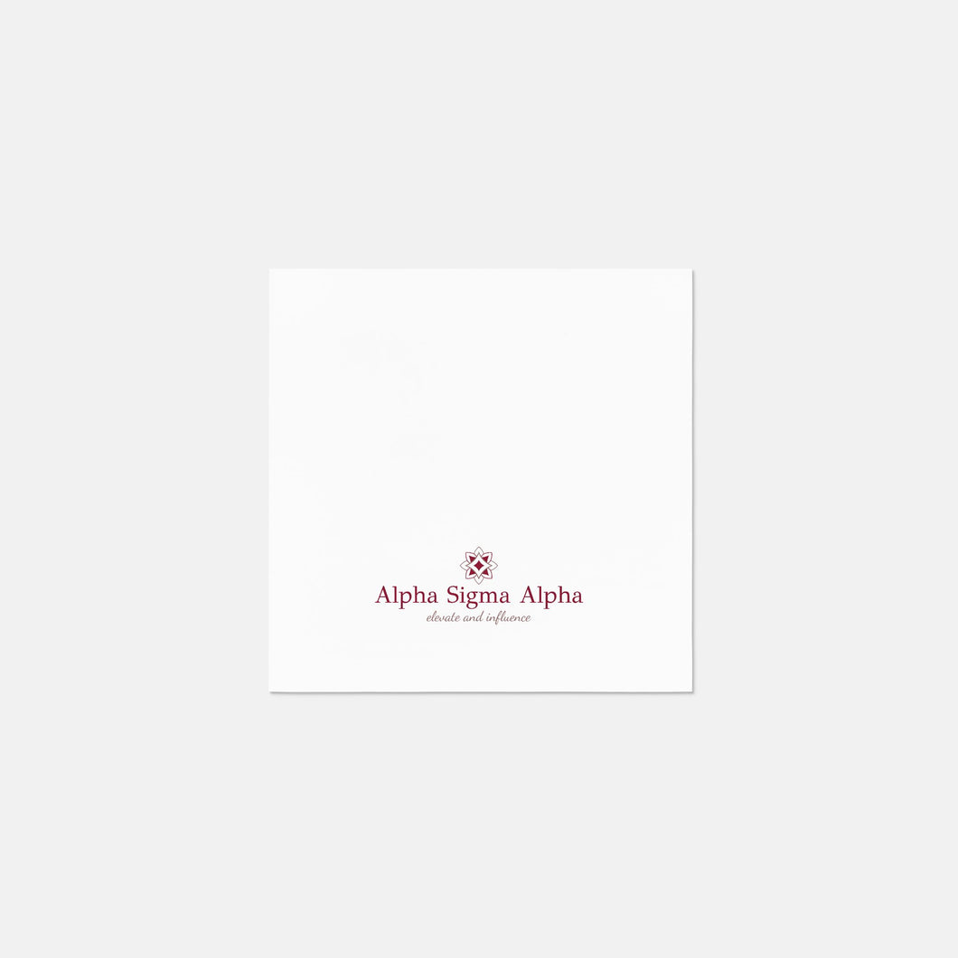 Alpha Sigma Alpha Logo Beverage Napkin