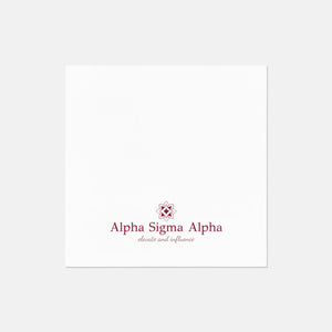 Alpha Sigma Alpha Logo Luncheon Napkin