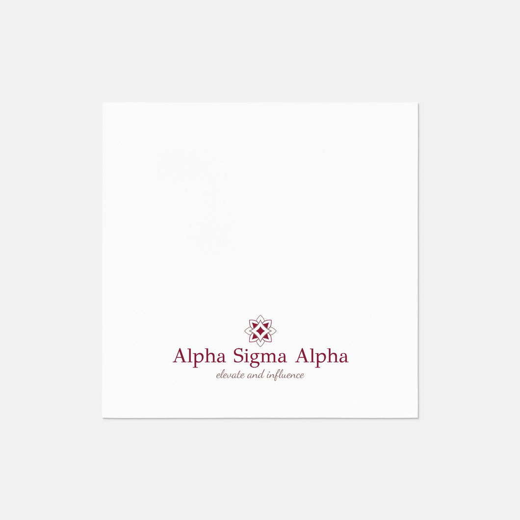 Alpha Sigma Alpha Logo Luncheon Napkin