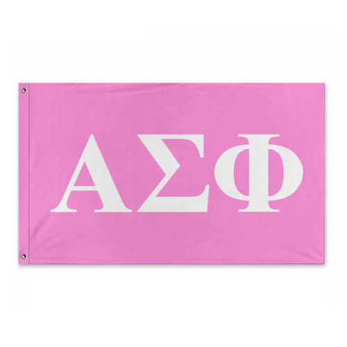 Alpha Sigma Phi Bold Greek Flag - Princess Perfume & White