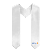 Load image into Gallery viewer, Alpha Tau Omega Logo Stole - White