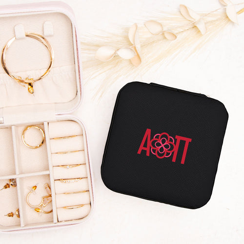 Alpha Omicron Pi Jewelry Travel Case