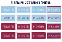 Load image into Gallery viewer, Pi Beta Phi Custom Logo Banner