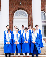 Load image into Gallery viewer, Beta Theta Pi Graduation Stole With Crest - White &amp; Blue